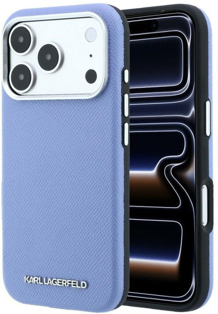 MagSafe-Hülle von Karl Lagerfeld für Apple iPhone 18 Pro Max und iPhone 17 Pro Max mit geprägtem Logo in Blau - Bild 1