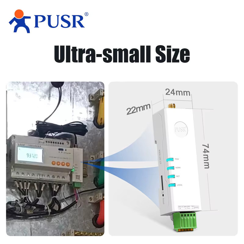 PUSR Industrielles 4G LTE Modem DR154 Weiß – Seriell-zu-Wireless RS485 zu 4G Konverter Modbus Gateway mit SIM-Karte (TCP/UDP/HTTP/MQTT/SSL) - Bild 2
