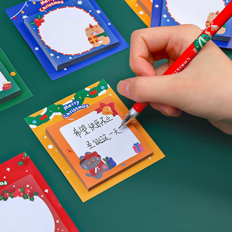 Cartoon Haftnotizen Set in Orange und Mehrfarbig mit 30 oder 120 Blatt für Nachrichten und Geschenke - Bild 3