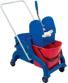 Doppelfahreimer Lucky Max mit Wringer, Blau, B/T/H: 69 x 42 x 90 cm, 2x 15 l - Bild 1