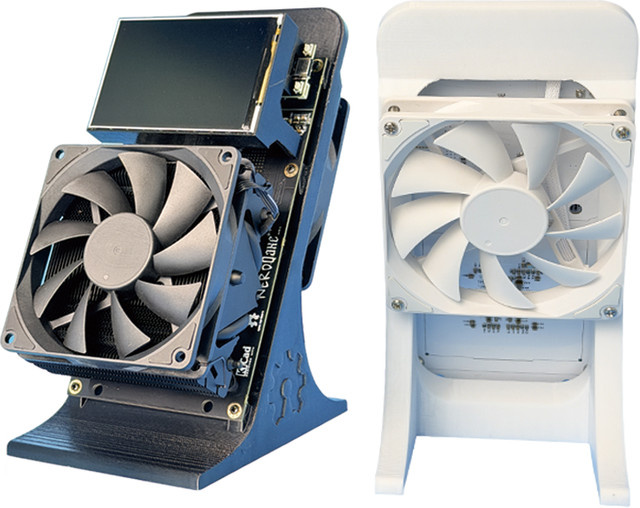 NerdQaxe++ 6T Mini-ASIC-Mining-Gerät für Zuhause, Schwarz - Bild 1