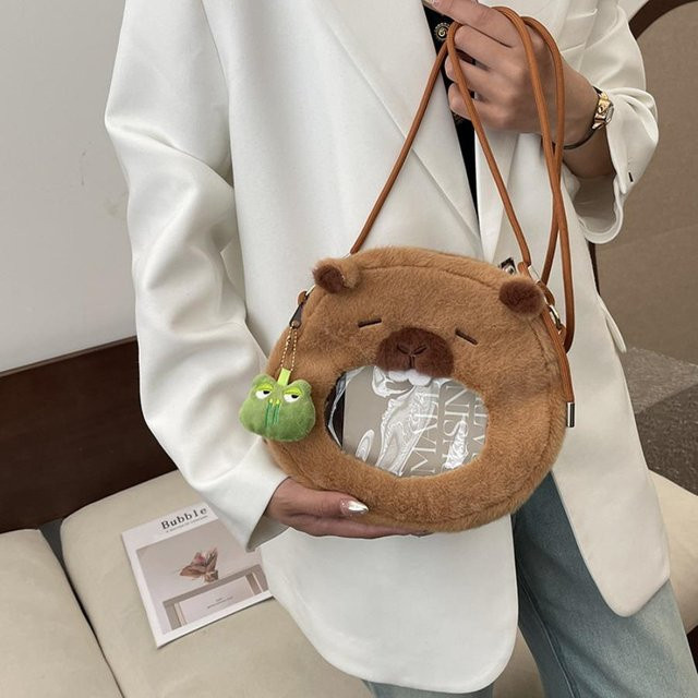Kidsly Capybara Plüsch Rucksack, Plüsch Puppe, ab 3 Jahren - Bild 1