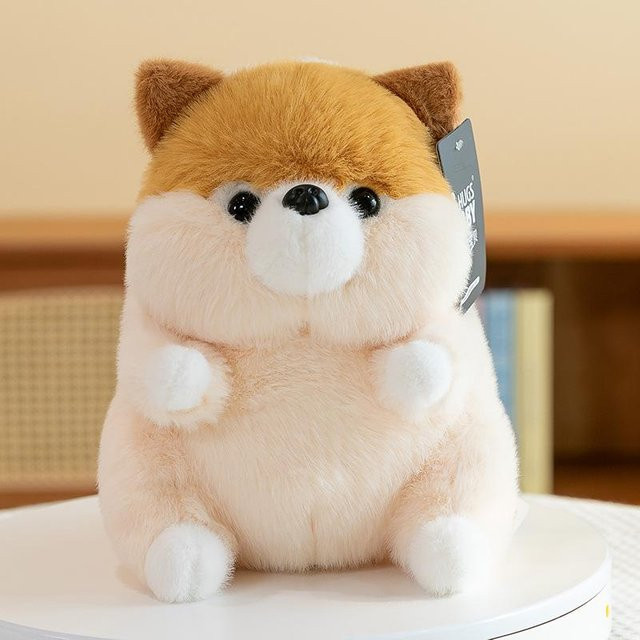 Joyful toys Corgi Puppe liegend, Welpe, Stoffpuppe, Plüschtier, 17cm - Bild 1
