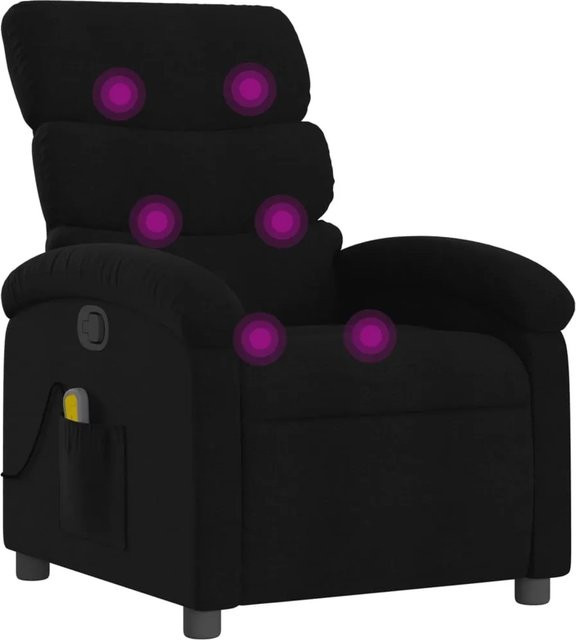 vidaXL Massagesessel Modell 3 in Schwarz aus Stoff mit Armlehnen - Bild 1