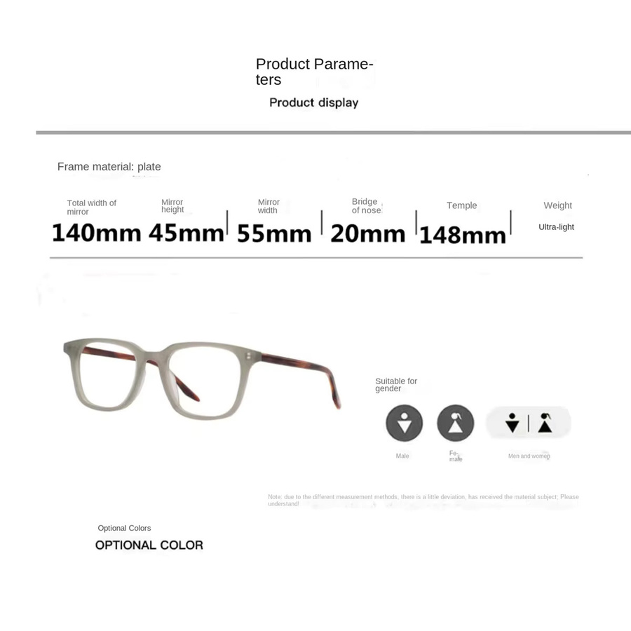 cs cojos Korrektionsbrille, quadratisch, Vollrand, Unisex, Blaulichtfilter - Bild 2