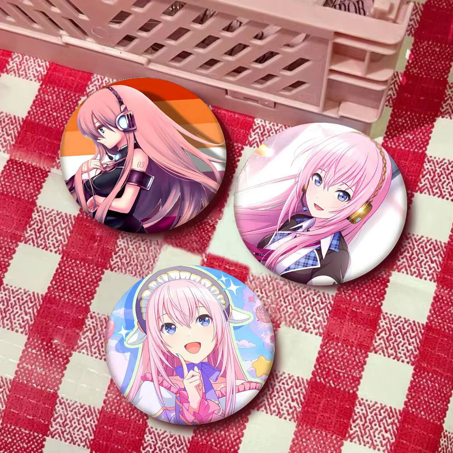 Bilibili Abzeichen-Brosche, Megurine Luka, Emaille, Unisex - Bild 3