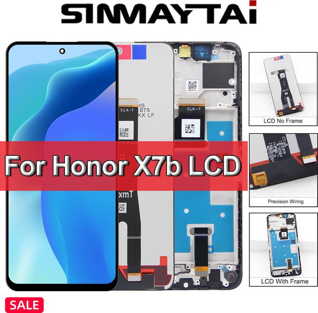 Honor X7B LCD Display Touchscreen Digitizer Montage Ersatzteil in Schwarz für CLK-LX1 CLK-LX2 CLK-LX3 - Bild 1