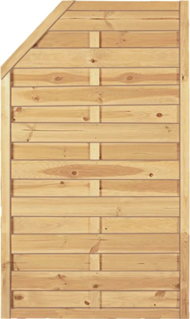 T & J Sichtschutzzaun Maxi-Massiv-Stufe II aus kesseldruckimprägniertem Holz in Grün, Höhe: 90 cm, Breite: 150 cm, Tiefe: 120 cm - Bild 1
