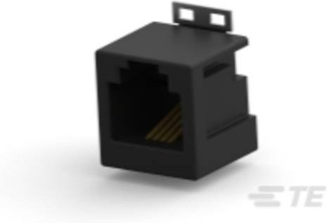 TE Connectivity Standard Modular Jack 1-338086-4 Schwarz - Bild 1