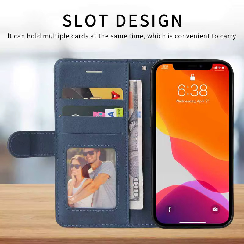 Leder-Handyhülle Wallet Cover für Motorola Edge 60 Pro 70 Fusion 50 Neo Plus Edge70 Flip Moto E14 E15 X70 Air X50 Ultra in Grün - Bild 3