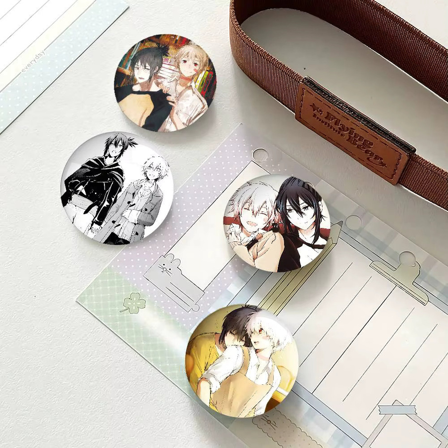 Anime NO.6 Anstecker, Metall, Rund, Unisex - Bild 2