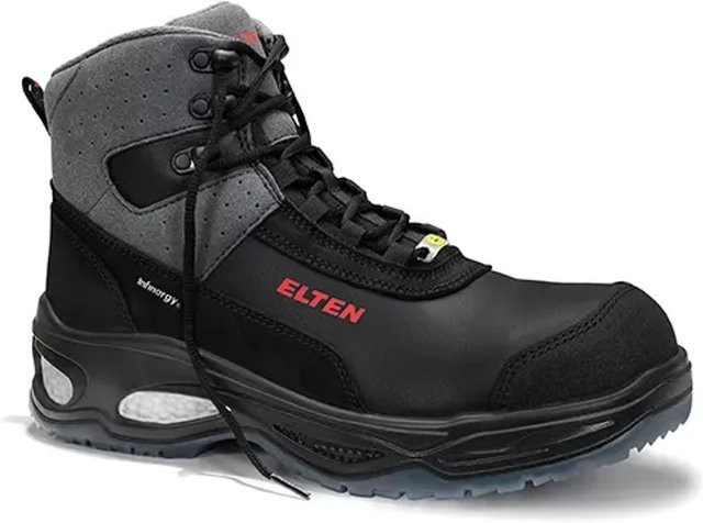 Elten Sicherheitsschnürstiefel Miles Mid ESD S3 in Schwarz-Grau, Größe 40 - Bild 1