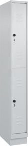 C+P Doppelstock-Spind Classic PLUS mit Sockel, 1 Abteil, Lichtgrau, H x B x T: 195 x 50 x 25 cm - Bild 1