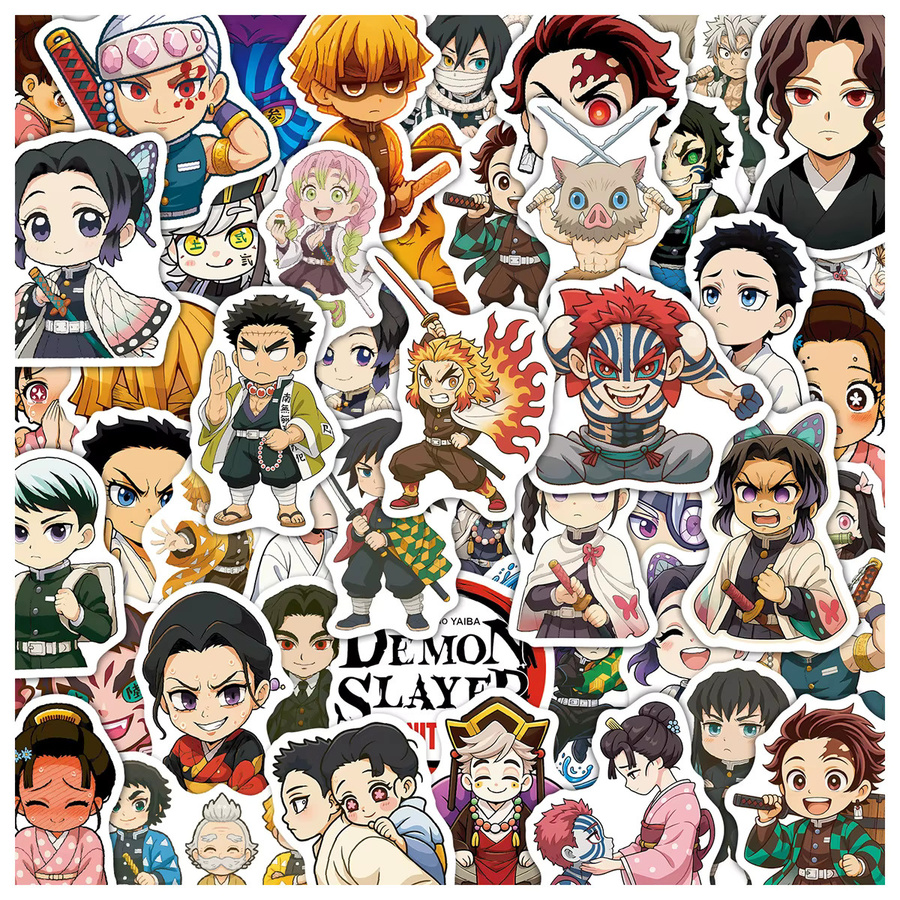 Bandai Kimetsu No Yaiba Demon Slayer Sticker, 50-teiliges Set - Bild 4