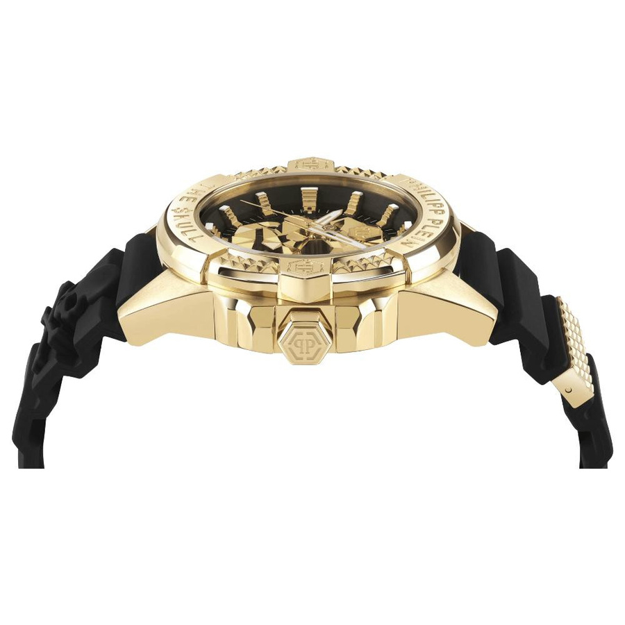Philipp Plein Armbanduhr, Totenkopf, Quarz, Edelstahl, 44 mm, Herren - Bild 2
