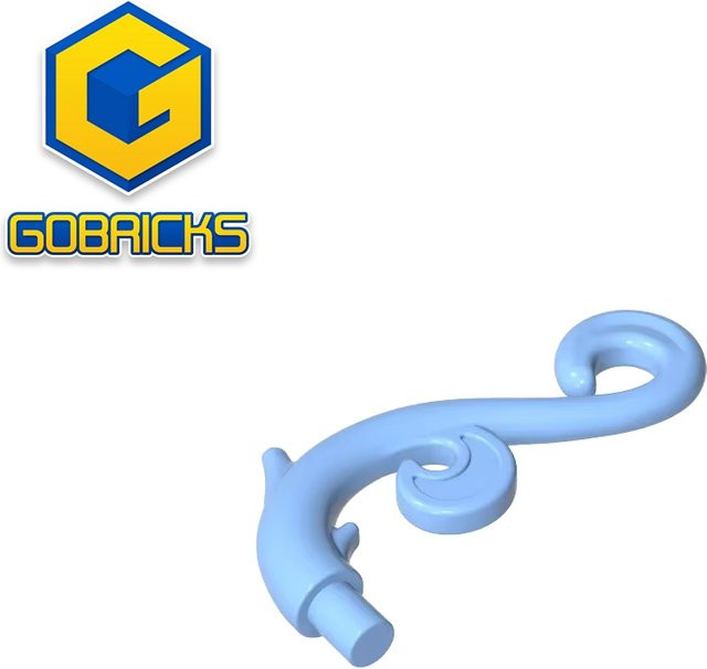 Gobricks Ornament mit Bar, Bausteine, Blau - Bild 1