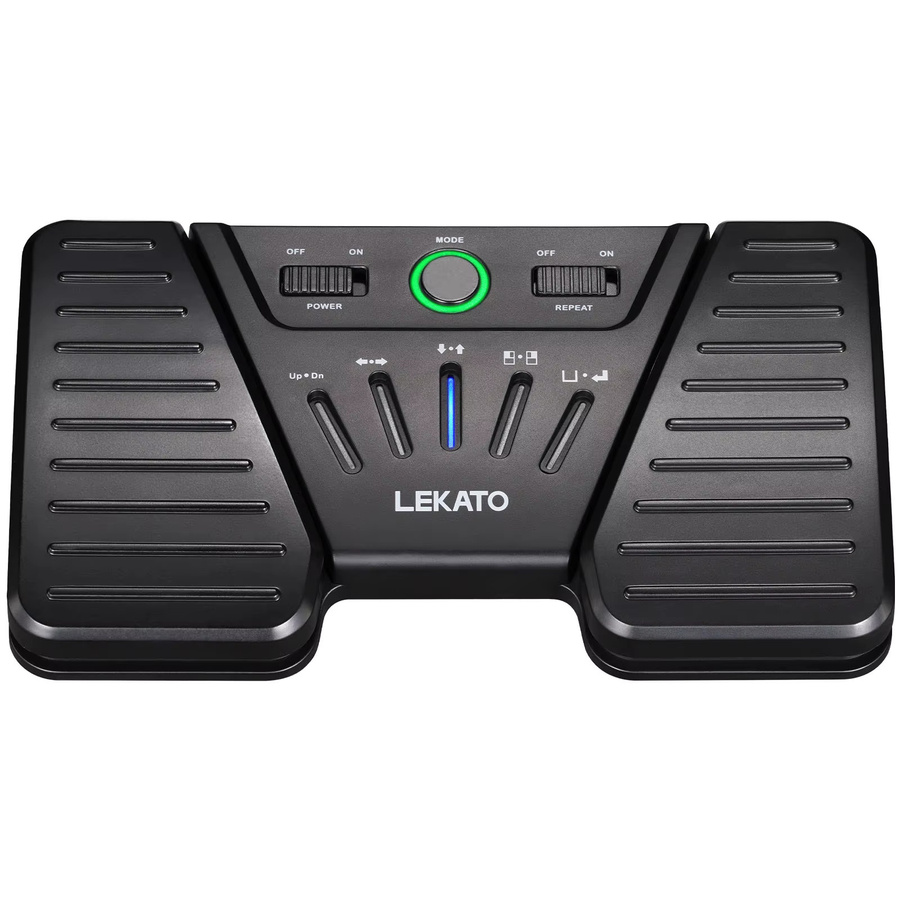 Lekato Pro Bluetooth Fußschalter Wireless Page Turner Pedal für iPad und Android Tablets in Schwarz - Bild 2