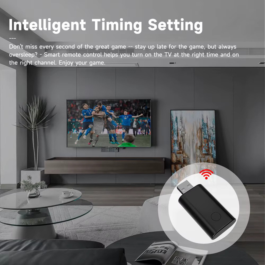 iHseno Intelligente WiFi-IR-Fernbedienung USB-Mini-Universal-Infrarot-Controller in Schwarz, kompatibel mit Alexa und Google Assistant über Tuya Smart Home - Bild 4