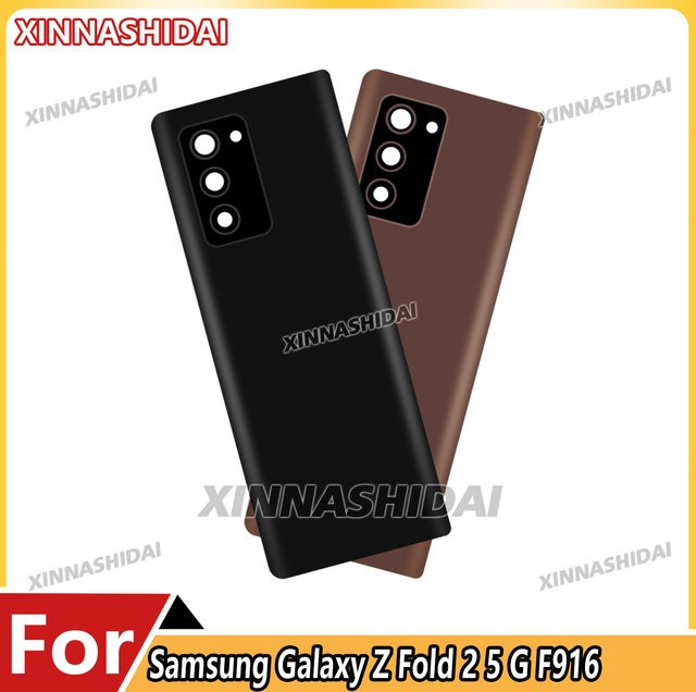 Samsung Galaxy Z Fold 2 5G Rückgehäuse mit Kameralinse in Gold - Bild 1