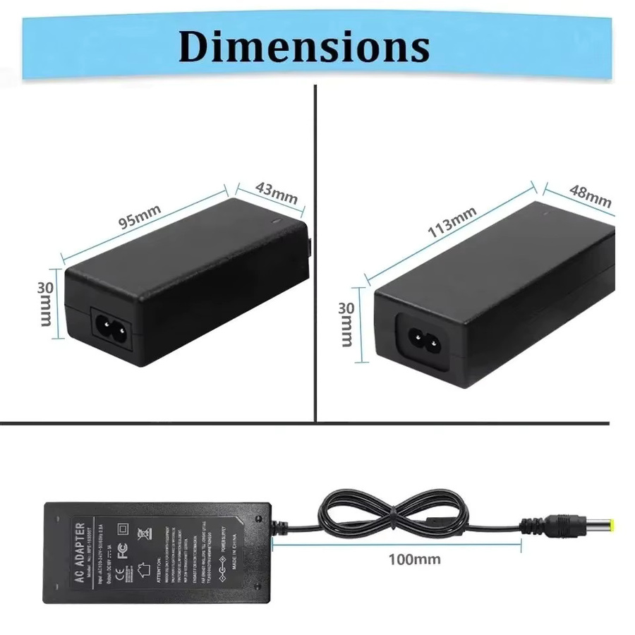 HONGPOE Universal Power Adapter Netzteil in Schwarz für LED Licht, AC 100-240V DC 9V-24V, 24V 1A - Bild 3