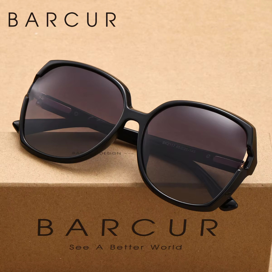 BARCUR Sonnenbrille, Vollrand, Square, black - Bild 2