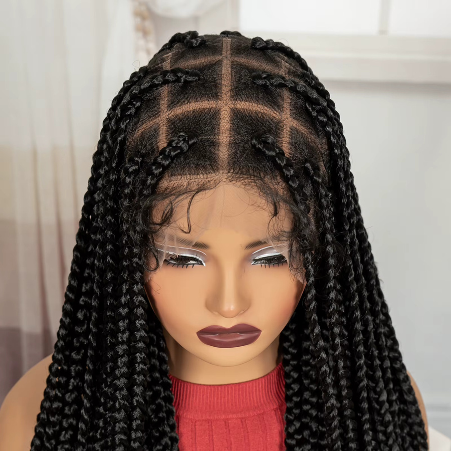 Alice Spring Box Braids Perücke, synthetisch, Full Lace, Damen - Bild 2