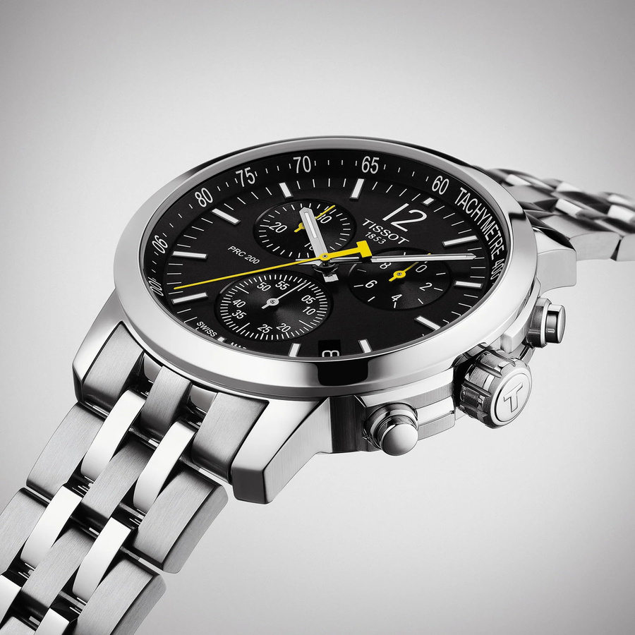 Tissot Chronograph, Quarz, Edelstahl, Schwarz, 43 mm, Herren - Bild 4