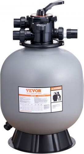 VEVOR Sandfilter für oberirdische Swimmingpools mit 7-Wege-Multiventil, 22 Zoll, bis zu 55 GPM Durchflussrate - Bild 1