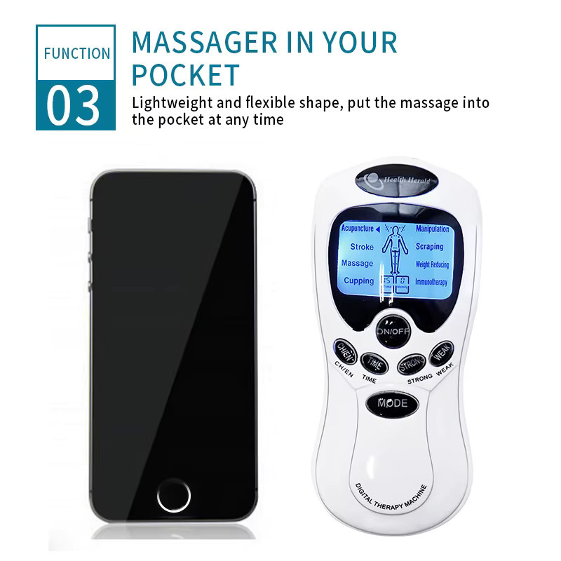 Raiuleko Elektrostimulator TENS EMS, Weiß, Unisex - Bild 2