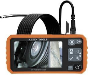 Klein Tools Boreskop Pro mit 3 m Schwanenhals, Dual Kamera, 720p Auflösung, 4,3 Zoll Display und WLAN in Orange - Bild 1