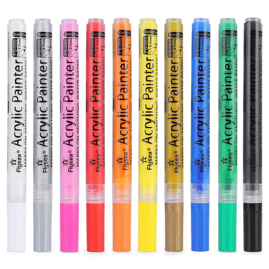 Golf Zubehör Acryl Maler Tinte Stift mit Farbwechsel in Pink und Multicolour - Bild 2