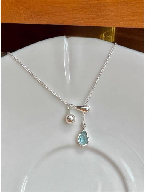 Lucky Star Jewelry Halskette 925 Silber, Blau, Kristall, Damen - Bild 1