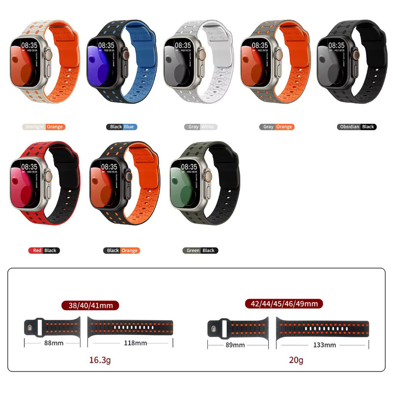 CAOWTAN Uhrenarmband Silikon, Unisex - Bild 3