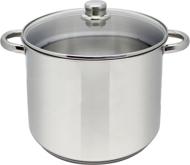 ELO Gemüsetopf aus Edelstahl mit Glasdeckel, Silber, Durchmesser: 26 cm, Volumen: 14,0 l - Bild 1