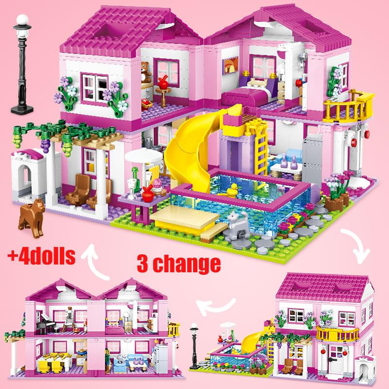 Linyi toy Moderne Gebäude Landschaften Stadtgebiet Haus Villa Schloss - Bild 1