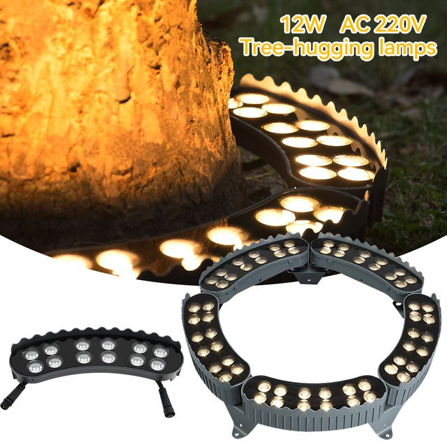 Burhui Outdoor LED Baum Umarmung Lichter IP65 Wasserdicht Nacht Projektion Spot Licht für Garten und Park in Schwarz oder Weiß - Bild 1