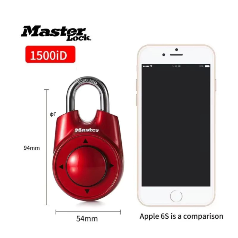Master Lock 1500ID Kombinationsschloss in Rot für Fitnessstudio, Schule und Escape Room - Bild 4