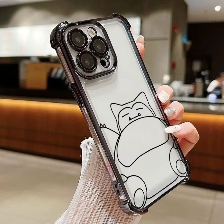 Line P Pokemon Pikachu Psyduck Handyhülle für Xiaomi 17T Pro 15T 14T 13 15 F8 Ultra Poco X7 F7 X3 X6 F5 M7 M8 Pro Max Cover transparent - Bild 3