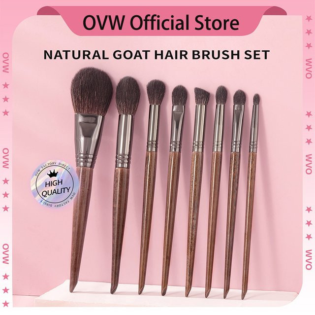 OVW Make-up-Pinsel-Set, Lidschatten-Puder Highlight Blender, Ziegenhaar - Bild 1