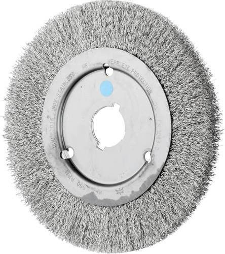 PFERD TOOLS Rundbürste RBU ungezopft aus Edelstahl mit 0,30 mm Drahtstärke, Durchmesser: 200 mm, Breite: 16 mm - Bild 1