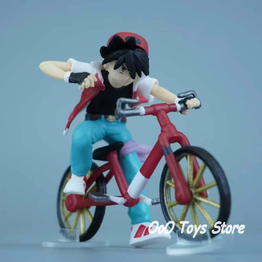 Bandai Pokémon Ash Ketchum beim Radfahren, Actionfigur, 6cm - Bild 2
