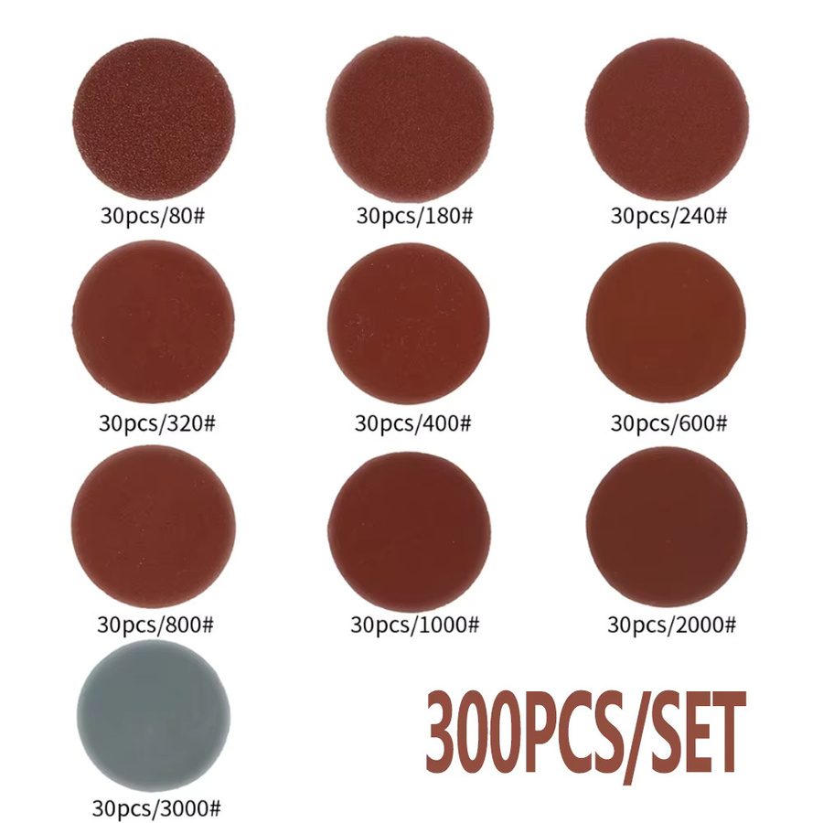 Toorise Schleifscheiben Pads Set mit 60–3000 Körnung, 50 mm Durchmesser, Multicolour Schleifpolierpad Kit für Dremel Drehwerkzeuge und Metallbearbeitung - Bild 2