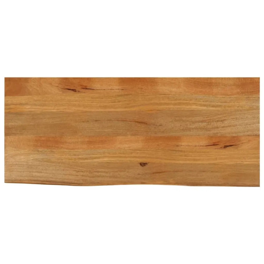 vidaXL Tischplatte aus Massivholz Mango mit Baumkante, Braun, B/T/H: 140 x 60 x 2,5 cm - Bild 2