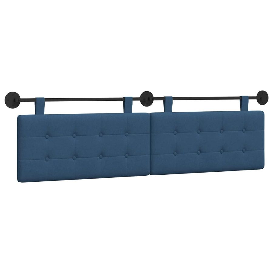 vidaXL Wandmontiertes Polsterpaneel in Blau, B/H/T: 190 x 55 x 5 cm - Bild 2