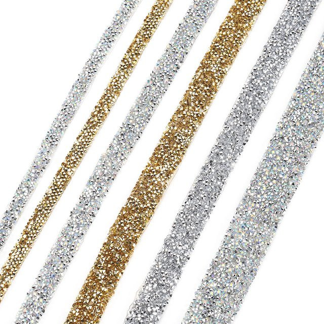 YouYoungDifferent Strass Band Applikator, Kristall Motiv, Damen - Bild 1