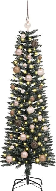 vidaXL Künstlicher Weihnachtsbaum mit 150 LEDs in Grün, H x B x T: 150 x 43 x 43 cm - Bild 1