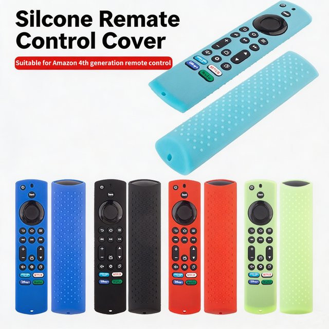 Silikon-Fernbedienungshülle in Blau für Fire TV Stick 4K Max 2. Generation, Fire TV Omni Series und Fire TV 4-Series sowie Toshiba und Insignia Fernbedienungen - Bild 1
