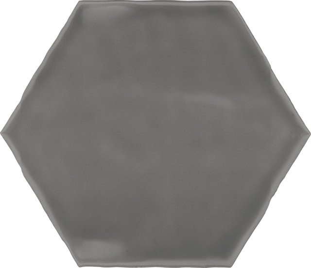 Wandfliese Artisa Hexagon von UNITED TILE UND MOSAIC in Carbon, Steingut-Optik, glasiert und glänzend, B: 15 cm, H: 17,5 cm - Bild 1