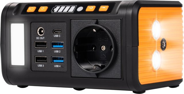 Technaxx Mini Powerstation TX-205+ 80W mit 20000 mAh in Schwarz mit USB-A und USB-C Anschlüssen - Bild 1