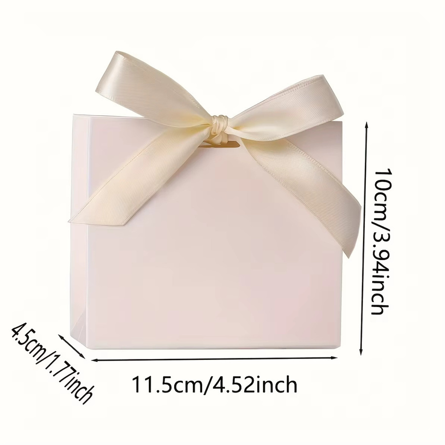 10-teiliges DIY Mini-Geschenktüten-Set aus Papier für Hochzeiten und Geburtstage mit Band in Schwarz und Weiß - Bild 2